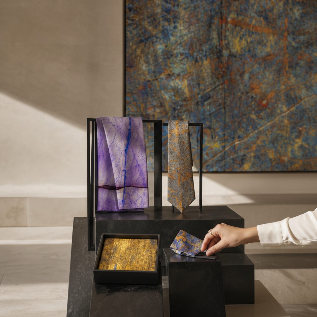 The work displayed as an object on a plinth