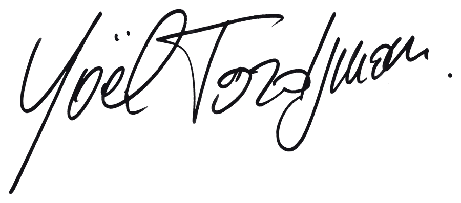 The signature of Yoel Tordjman